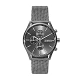 Skagen Men's Holst Quartz Analog Stainless Steel and Stainless Steel Mesh Watch, Color: Gunmetal Steel Mesh (Model: SKW6608)