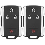 Vurkcy Key Fob Replacement for 2014-2020 Chevy Silverado 1500 2500 3500/15-21 Colorado/ 2015-2021 GMC Canyon/ 14-20 Sierra Car Keyless Entry Remote Control, M3N-32337100, 4 btn, 2Pcs