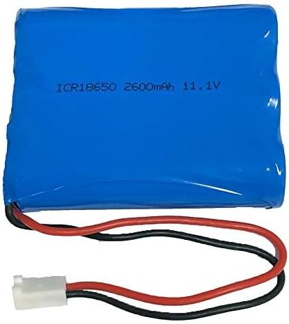 11.1V 2600mAh 3 セル リチウム イオン 18650 交換バッテリー パック (2 ピン MTA-100 コネクタ付き