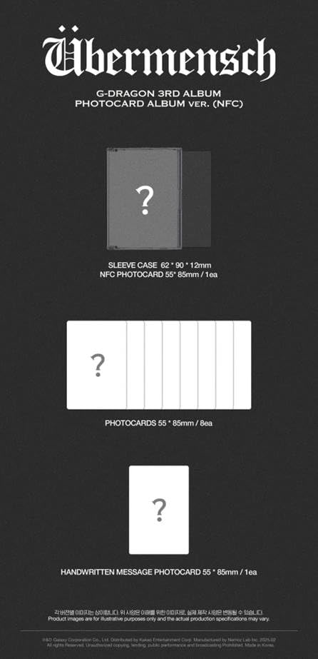 Amazon.co.jp: [ PHOTOCARD ALBUM ver (NFC) ] G-DRAGON