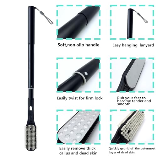 Toe Cleaning Brush, Foot Brush Long Handle 18.8