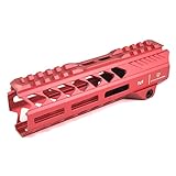 E&C MP1001 SIタイプ ストライク レールハンドガード 7インチ レッド