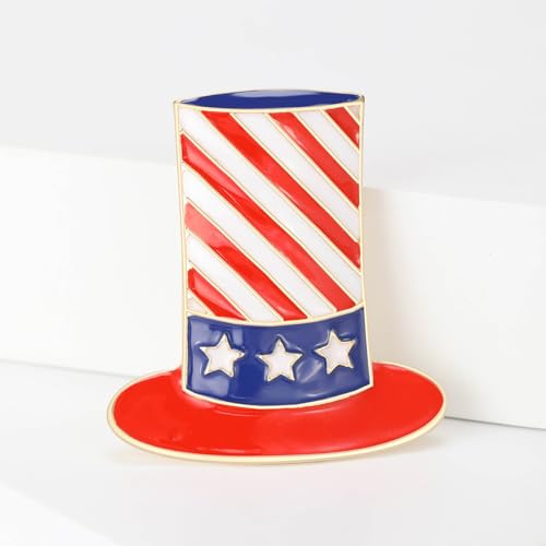 Image of USA Flag Brooch Pin Souvenir for United States of 2026 Veteran's Day Pin Patriotic Accessories Independence Day Decor Gifts for Sister
