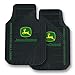 John Deere Factory Style Logo Trim-To-Fit Molded Passenger/Driver Front Floor Mats - Set of 2