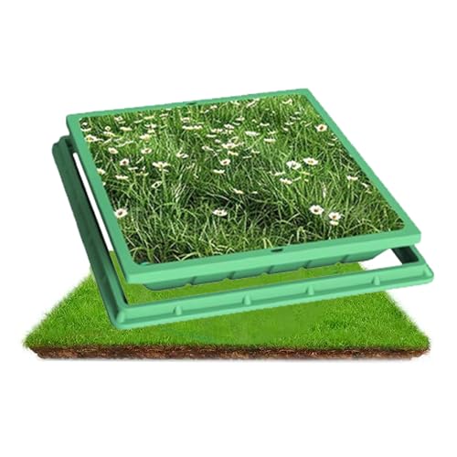 Cache-regard amovible carré 100x50 cm en composite pour cuve de jardin
