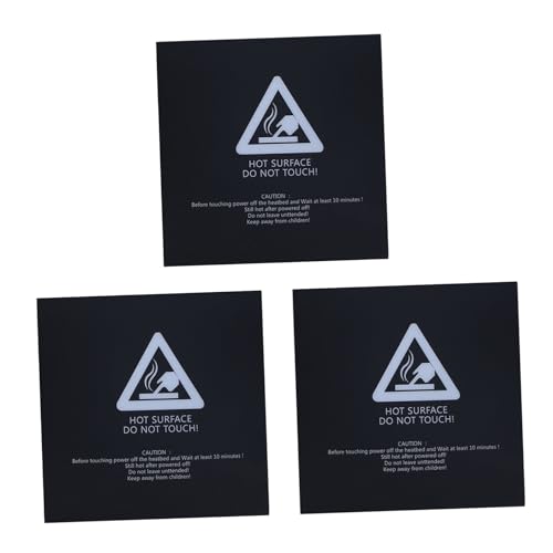 3d Printer Plate 3 Pcs Composite Black Build Surface for Heatbed