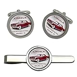  Giftshop UK Lincoln Continental MK II Coche Gemelos y Corbata Clip Set