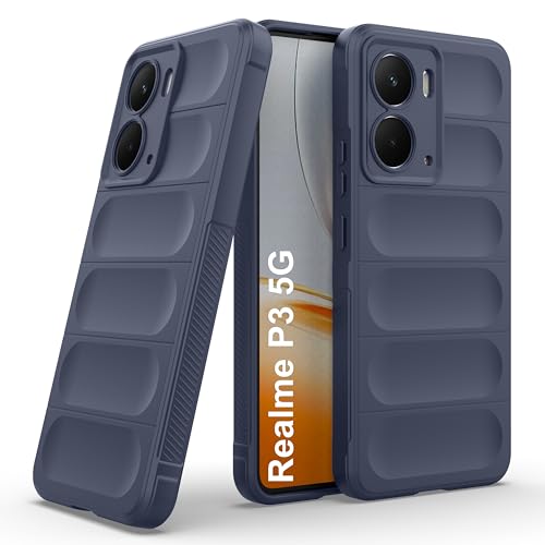 Image of amazon basics Back Case Cover for Realme P3 5G | Compatible for Realme P3 5G Back Cover | Liquid Silicon Magic Case with Camera Protection | Sapphire