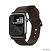 NOMAD Modern Band for Apple Watch 40mm/38mm | Rustic Brown Horween Leather | Black Hardware