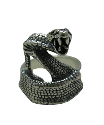 Bague serpent argent massif 925 Crotale Empress : cadeau idéal R001085