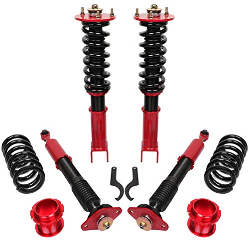 cciyu Coilover Suspension Shock Absorbers Height Adjustable Coilovers Lowering Kit Fit for 05-2010 for Chrysler 300/09-2010 for Dodge Challenger /06-2010 for Dodge Charger /05-08 for Dodge Magnum