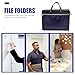 KALLORY Oxford Cloth Document Pouch Satchel Bag for Men Office Canvas Folder Pockets