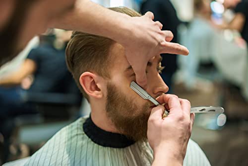 Foto von Schwertkrone Rasiermesser Edelstahl mit 100 Premium Rasierklingen und Etui