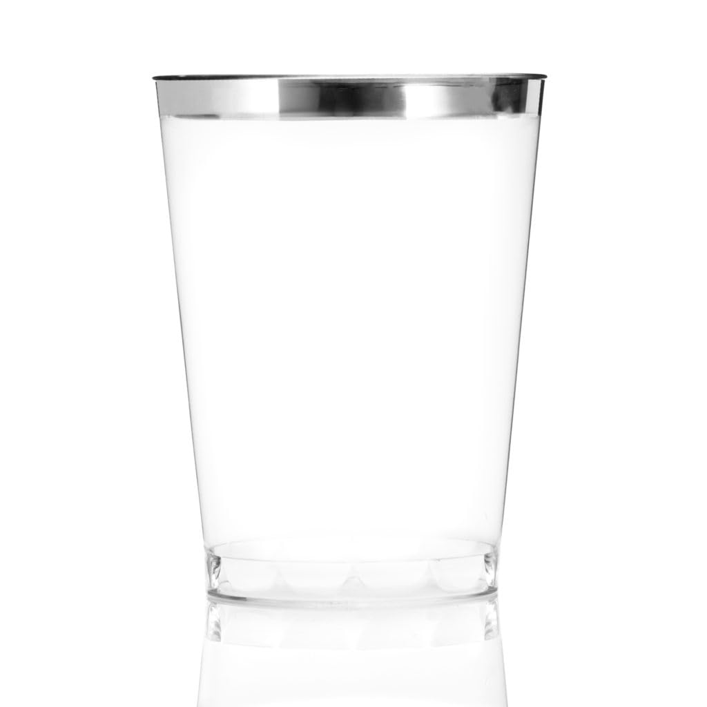 Photo 1 of Bluesky Trading 8oz Silver Rim Tumblers - Case of 400