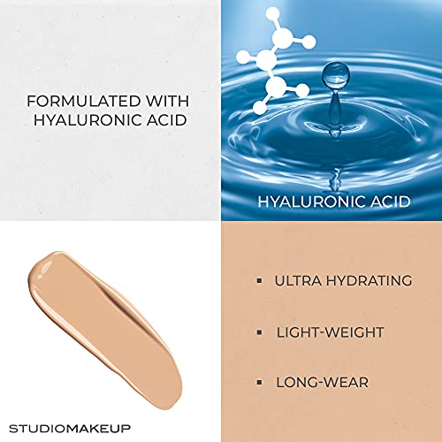 Studiomakeup Flawless Skin Foundation W/ Hyaluronic Acid For Hydrating Skin (Oat Soft Shade) – Radiant, Hydrating Foundation For Mature Skin – Light Foundation Makeup For Natural Look – Suitable For All Skin Types #TOP2
