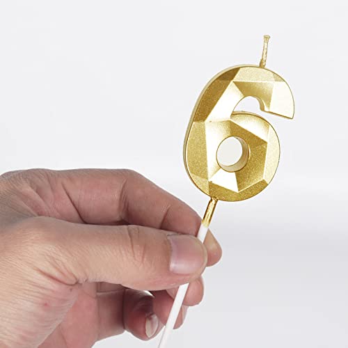 Yiran 50th Birthday Candles, Gold Number 50 Happy Birthday Candles, Cake Topper Decorations for Birthday Party, Wedding Anniversary Celebration Supply
