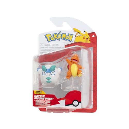 Pokemon Battle Figure Pack - Galarian Darumaka & Charmander, Galar-flampion & Glumanda, 2 pulgadas y 3 pulgadas - Image 3