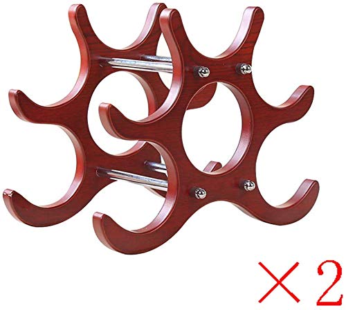 Soporte para botellas de madera sólida estilo europeo miniatura 2
