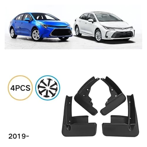 Guardabarros para Corolla E210 2019: set de 4 salpicaderas contra barro y suciedad 5