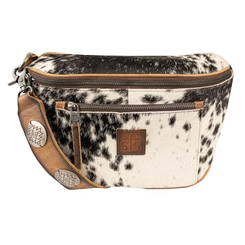 STS Ranchwear Womens Vaquero Sachi Cowhide/Tan Leather Sling Bag OS