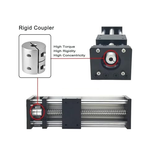 Accouplement rigide aluminium D20L25, solution contre le jeu mécanique d'axe 8mm à 10mm