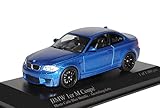 Aus Metall mit Plastikteilen B-M-W 1er 1 M Coupe Coupe Monte Carlo Blau Metallic E82 2007-2013 1/43 Minichamps Modell Auto mit individiuellem Wunschkennzeichen