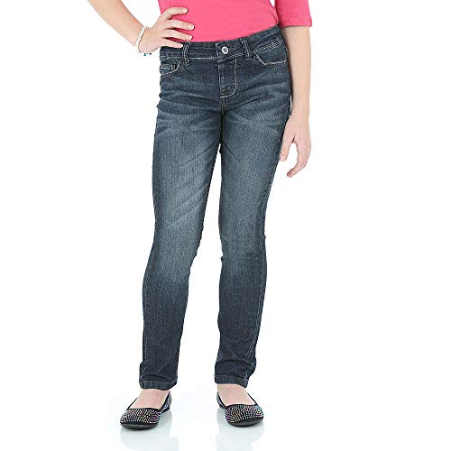 Wrangler Girl’s True Spirit Super Skinny Denim Jean Pull-On Jeggings, Regular Fit (Static Blue Medium Wash)