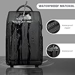 Rolling Backpack Waterproof Commuter Backpack with Wheels for Business, Laptop Compartment for 15.6-Inch Laptop, Wheeled Carry-On Bag for Adults - Image 4