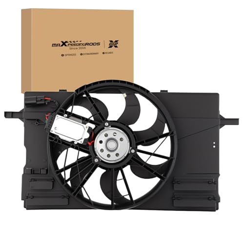 Image of maXpeedingrods Engine Radiator Cooling Fan Assembly fits for Volvo C30 2008-2013, C70 2006-2013, S40 2005-2010, V50 2005-2011, 621274 622090 31261988