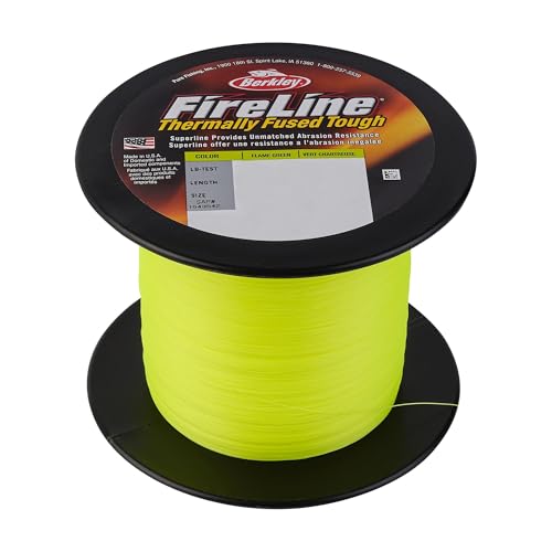 Berkley FireLine® Superline, Flame Green, 10lb | 4.5kg, 1500yd | 1371m Fishing Line, Suitable for Freshwater Environments