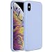 Miracase Liquid Silicone Case Compatible with iPhone Xs Max 6.5 inch (2018), Gel Rubber Full Body Protection Shockproof Cover Case Drop Protection Case (Clove Purple)
