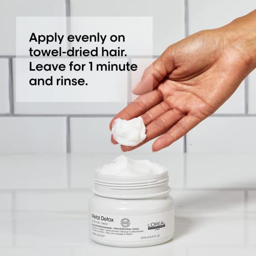L’oreal Professionnel Metal Detox Shampoo & Hair Mask Set | Prevents Damage & Prolongs Hair Color | Anti-Breakage Shampoo For Damaged Or Color-Treated Hair | For All Hair Types | Sulfate-Free #TOP7