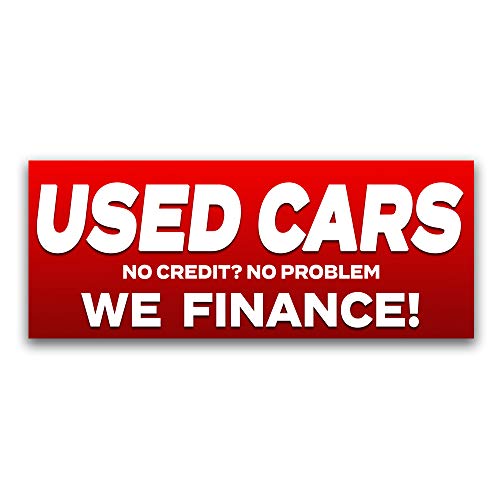 Used Cars We Finance Vinyl Banner (Size Options) Small - 24x60