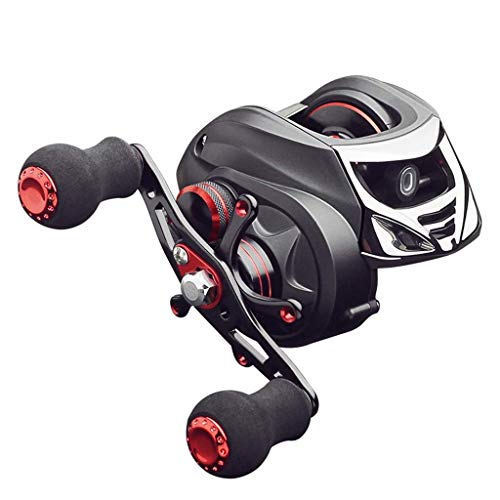 CXGFRGH Carrete de Pesca, Línea de Pesca Long Shot Black Anti-fritura, línea de Pesca, válvula de Metal, Rueda de Pesca, Freno magnético, Carrete de Rueda de caída Aachen Road(Right)