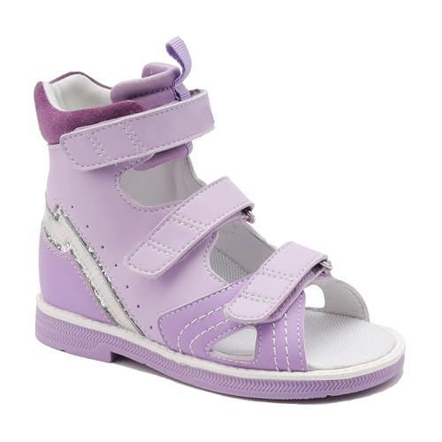 Toddler Arch and Ankle Support Orthopaedic Sandals,Purple High Top AFO Shoes