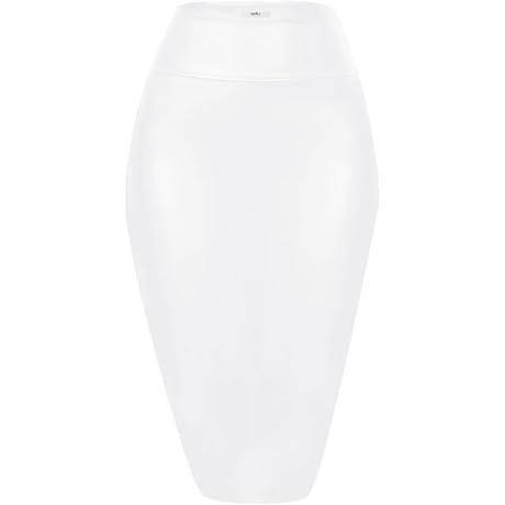 Women's High-Waisted Faux Leather Pencil Skirt: Elevate Your Style