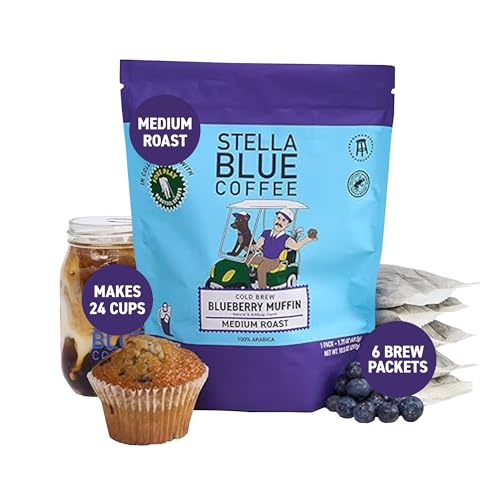 Stella Blue Cold Brew Coffee Bags, Blueberry...