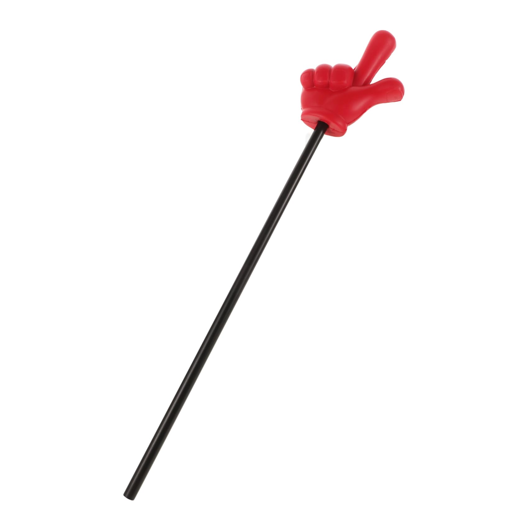 VICASKY Versatile Red Hand Pointer Stick for Classroom Teaching Games Dance Performances Lightweight Plastic Finger Pointer for Engaging Activities