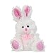 3 Small Chocolate-Scented Plush Stuffed Easter Bunny Rabbit Toy for Kids Boys Girls Baby Basket Bundle of 3 - Brown, Cream, White