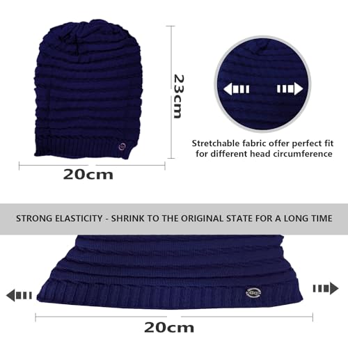 Image of 2023 Winter Beanie Hats Woolen Winter Beanie Cap for Men || 100% Woolen Boys Stylish Cap Woolen Cozy Cap for Men Warm Knit Hat Warmer Hat for Men Women Hat Solid Color Simple Woolen Hat Drop