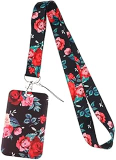 Nurse Lanyard with Clip Card Holder for ID Keys, Neck Strap with Hard Plastic Case