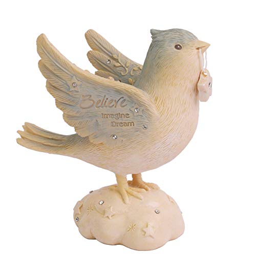 Enesco Foundations Believe Bird Inspirational Figurine, 4.21 Inch, Multicolor
