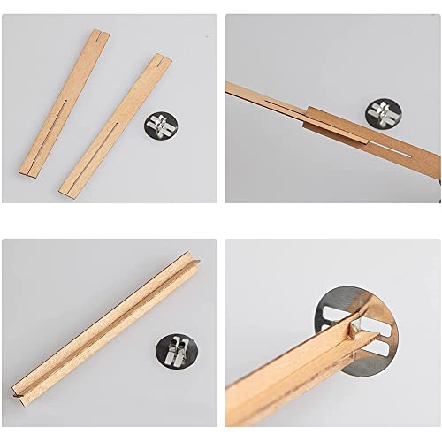 Kit 10 sets mechas de madera para velas 5.12x0.51 pulg miniatura 3