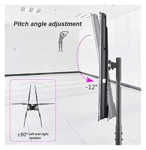 Soporte para TV móvil con ruedas para panel plano miniatura 3