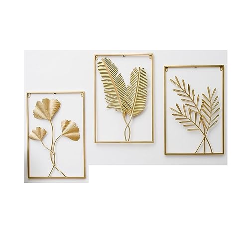 Décoration murale en métal doré DELURA, l'élégance moderne et design pour sublimer votre chambre