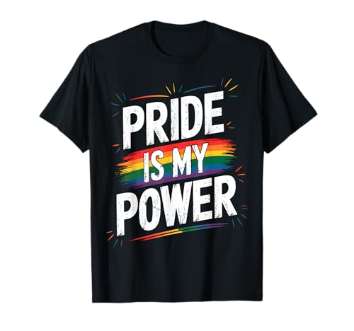 El orgullo es mi poder LGBTQ Rainbow Camiseta