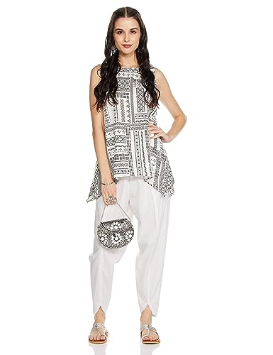 Image of Amazon Brand - Myx Women's Relaxed Cotton Dhoti Pants (Available in Plus Sizes)