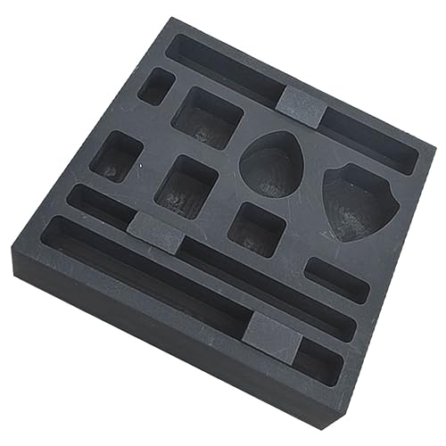 STOBOK 11 Graphite Oil Tank Porous Graphite Mold Melting Refining Gold Graphite Molds for Casting Metal Mold Casting Sand Mold Casting Mold Precious Metal It Can Move