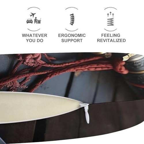 Almohada de viaje espuma viscoelástica tamaño único miniatura 5