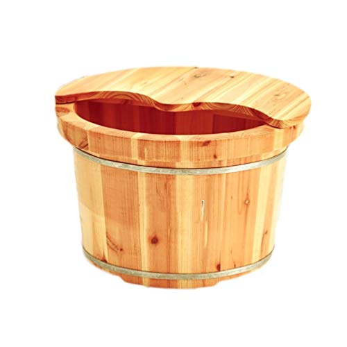 Cubeta de madera para baño de pies y pedicura